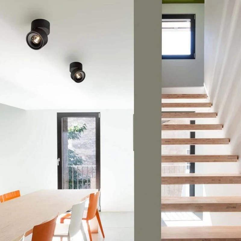 LED Aufbaulampe Simple 680lm Schwarz