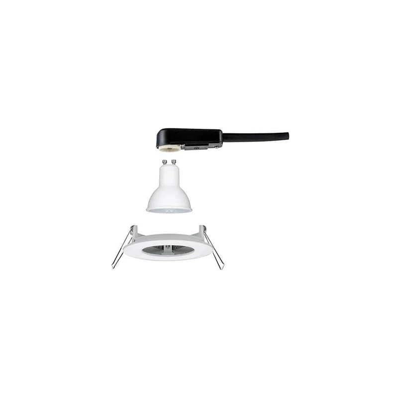 Einbauleuchte Nova rund starr LED IP44 1x6,5W 2700K GU10 Weiß