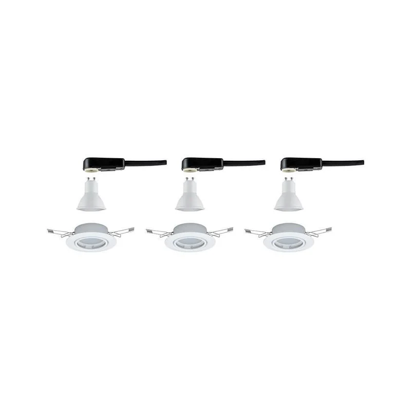 Einbauleuchten-Base Coin LED schwenkbar 3x5W Weiß