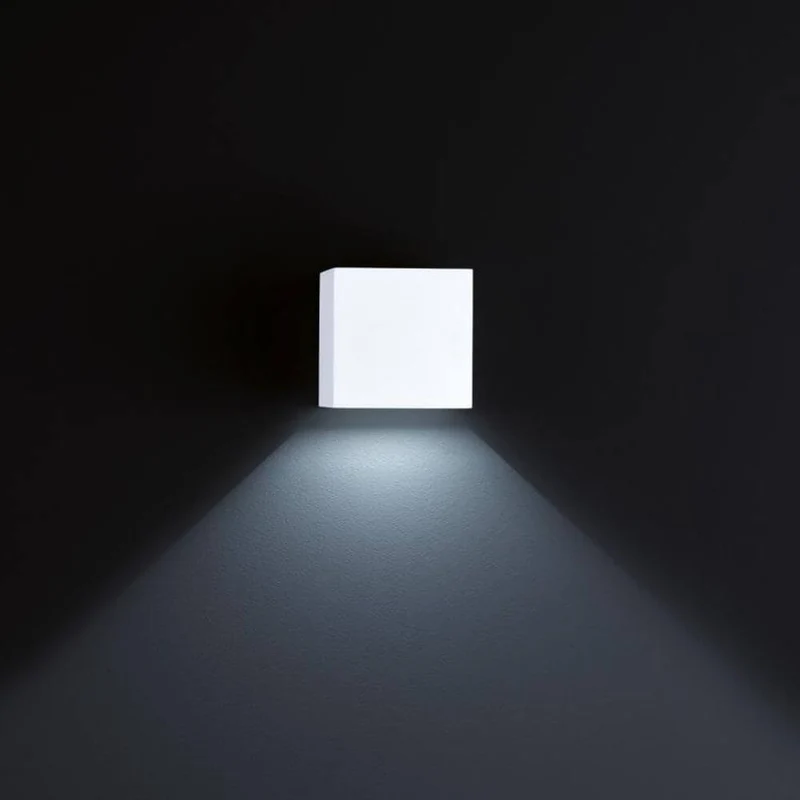 LED Außen-Wandleuchte Siri 44 - L IP54 Weiß
