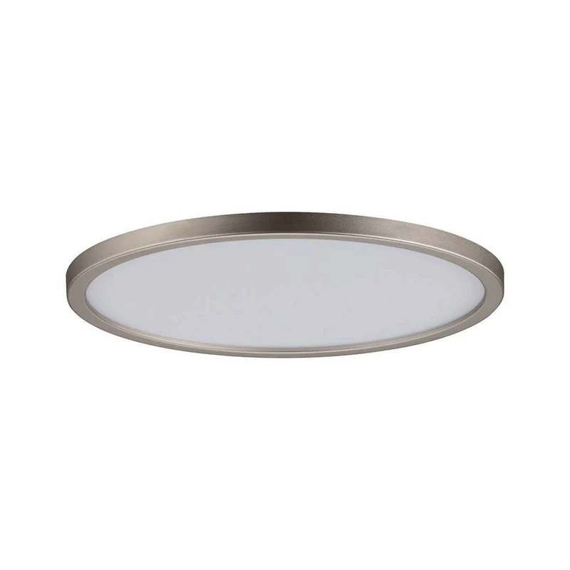 EBL Set Panel Areo rund dim IP44 1x12W 3000K 180mm Nickel-Matt