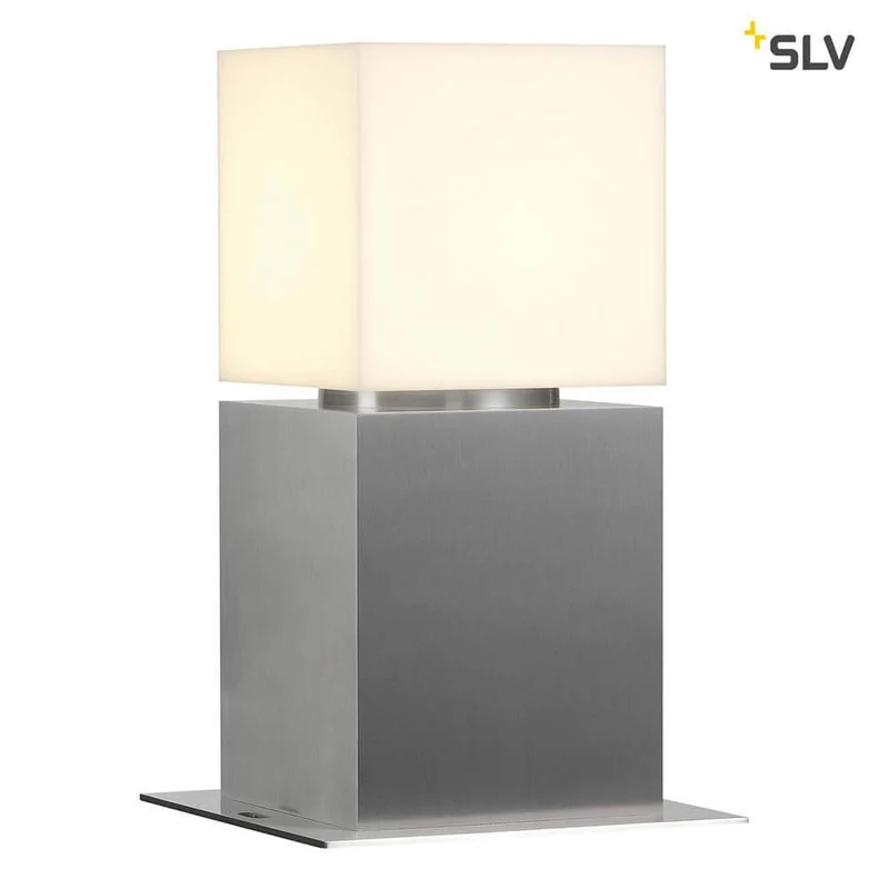 Square Pole 30 E27 Outdoor Stehleuchte Alu-Gebürstet IP44