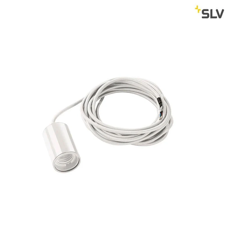 Fitu Pendelleuchte A60 Rund Weiß 5m Kabel