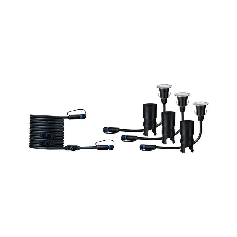 LED Plug & Shine Floor Mini Erweiterungsset IP65 24V 3000K 3x2, 5W