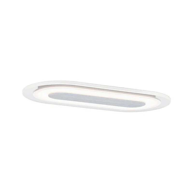 Premium EBL Set Whirl oval LED 1x8W 115x230mm Alu-Gedreht