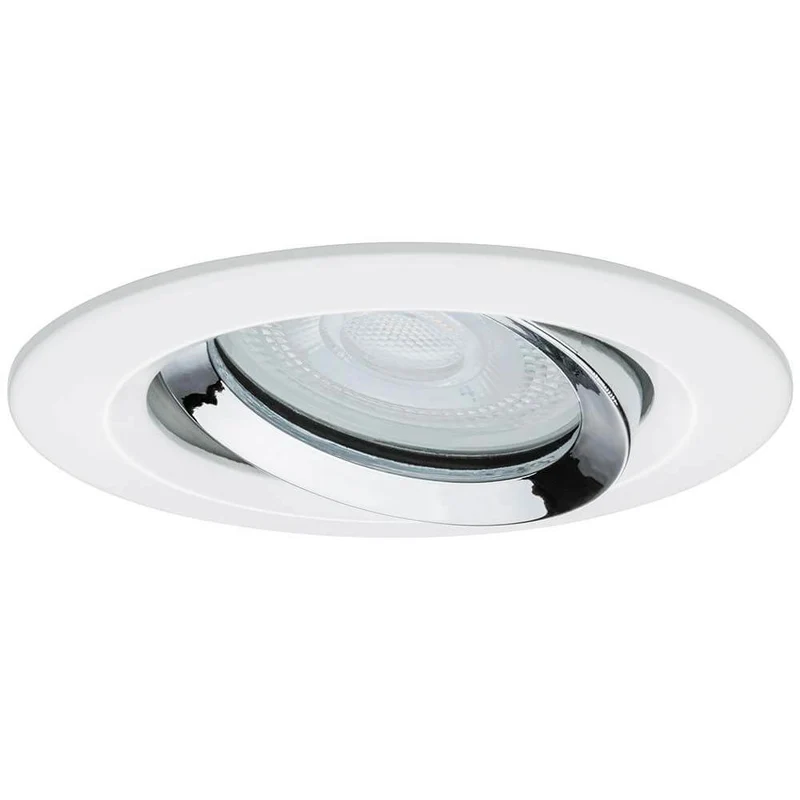 Premium EBL Set Nova IP65 schwenkbar LED 1x7W GU10 Ws matt-Chrom Alu
