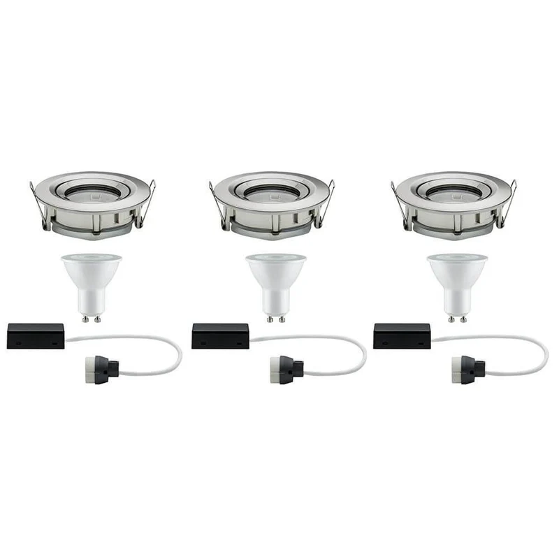 Premium EBL Set Nova IP65 schwenkbar LED 3x7W GU10