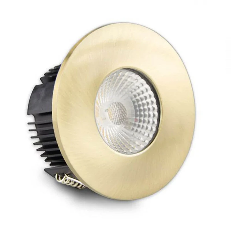 Cover für Einbaustrahler Sys-68 rund Gold-Gebürstet