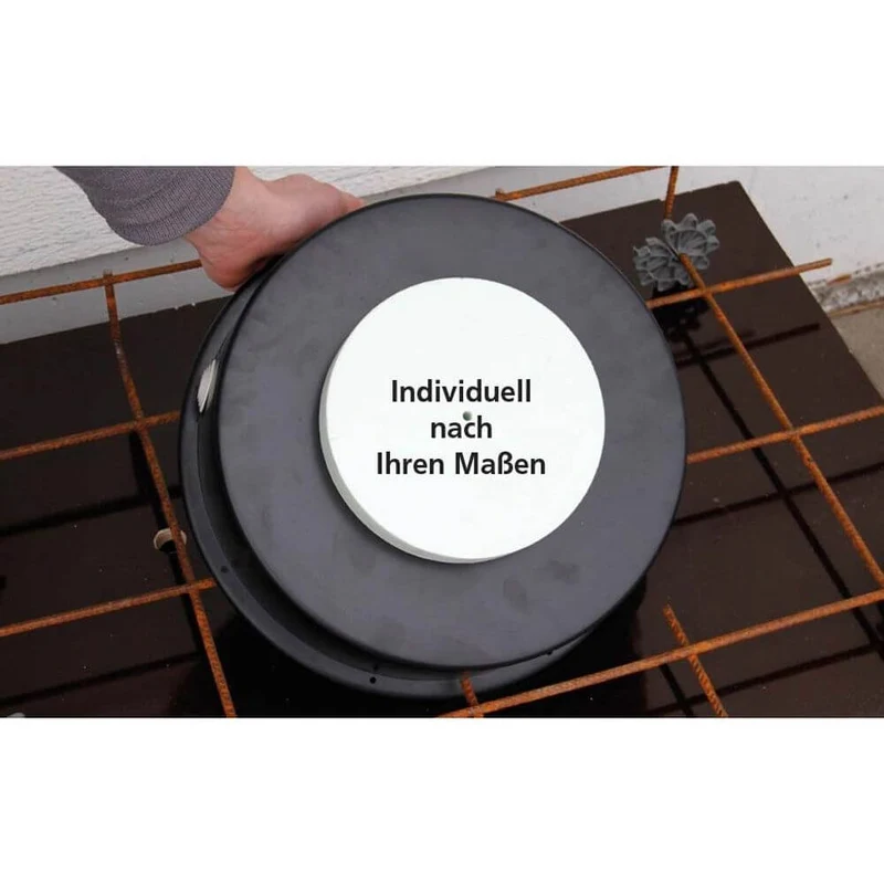 Individuelle Leuchten-Einbaudose XXL Ø 310mm für Betonbau