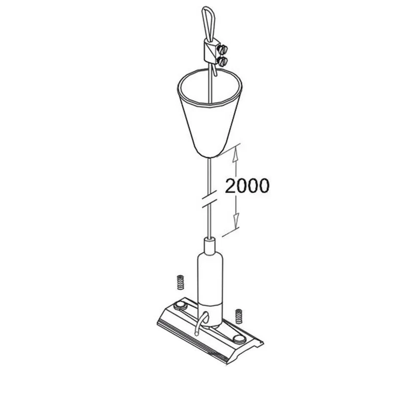 3-Phasen Seilabhängung mit Halter 2m