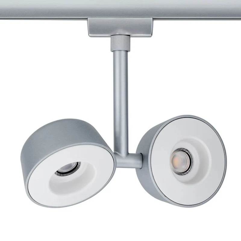 URail Systems LED Spot Double Pellet 2x4W Dimmbar Chrom-Matt