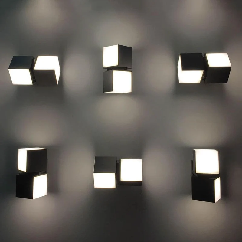 Drehbare LED-Außenwandleuchte Cuba IP54 Anthrazit