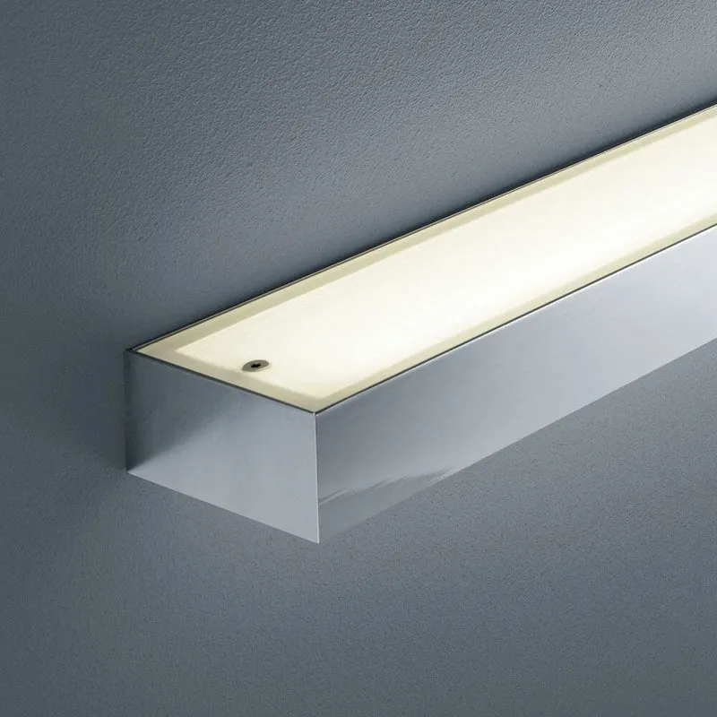 LED Wandleuchte Theia Lichtboard 120cm IP44 Chrom, Glas