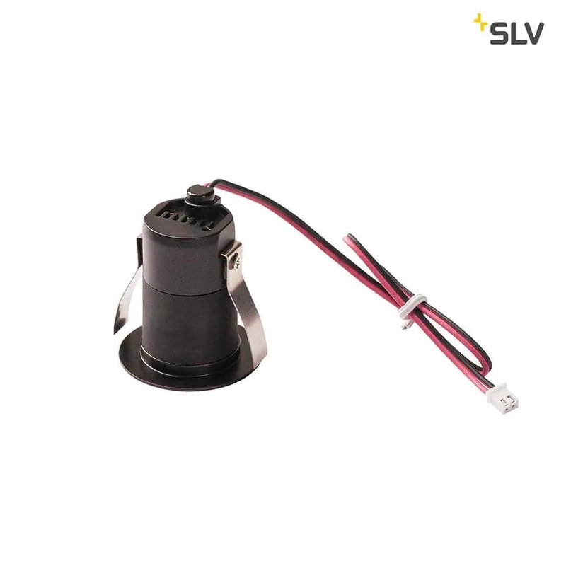 Triton Mini LED Deckeneinbauleuchte Schwarz 3000K