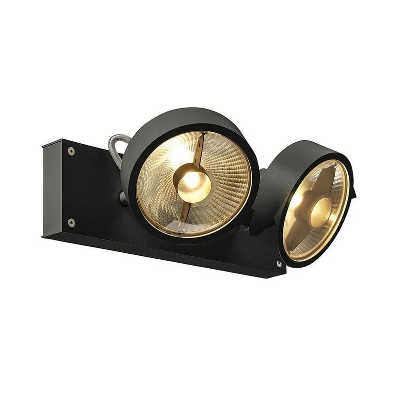 Kalu 2 QPAR Deckenleuchte schwarz ES111 max. 2x75W