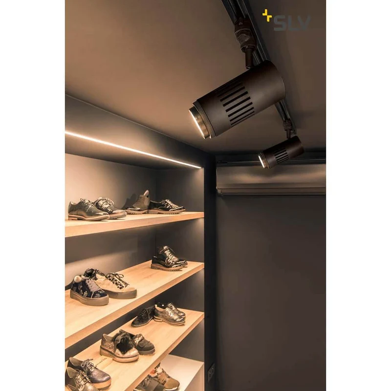 Stuctec LED Zooming Lens Strahler für 3Ph-Schiene 3000K Schwarz