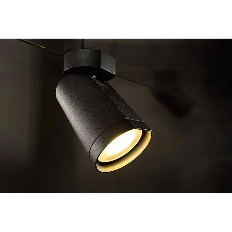 BILAS Spot Single 25° LED rund matt Schwarz 15W 2700K mit Rosette