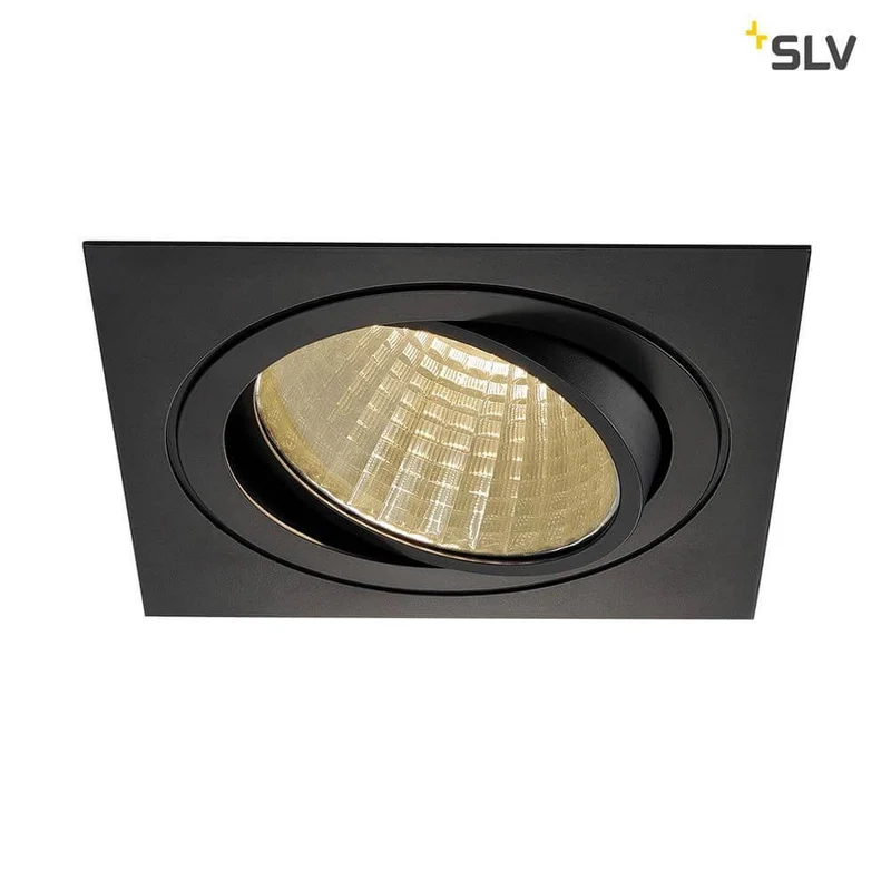New Tria LED Einbaustrahler Eckig Schwarz 25W 30° 3000K