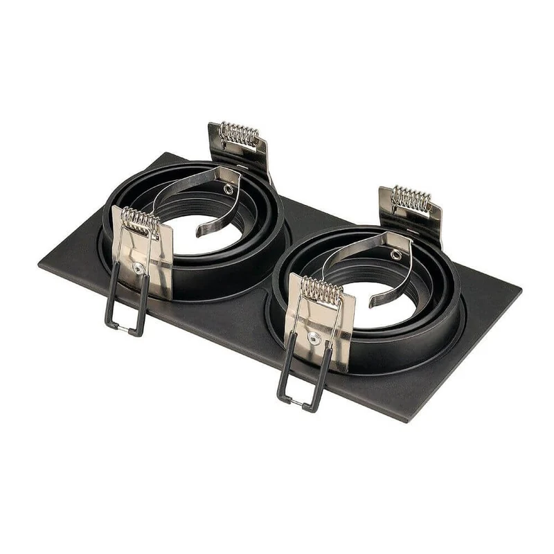New Tria II GU10 Downlight rechteckig Schwarz