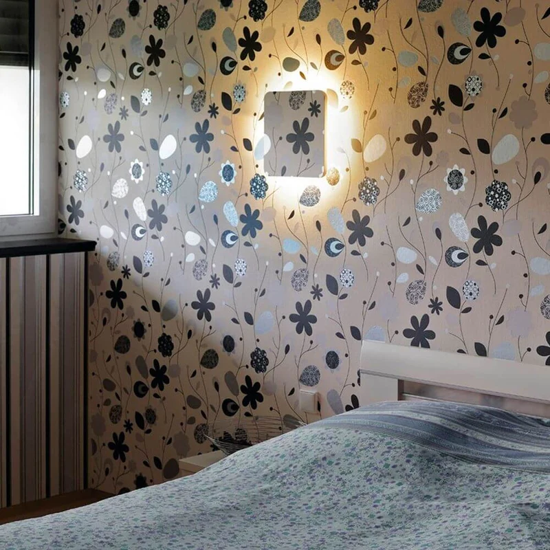 Plastra Square LED Wandleuchte 3000K Gips
