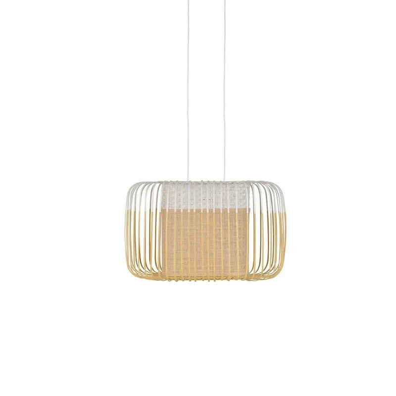 Forestier Esstisch-Hängeleuchte Bamboo Oval