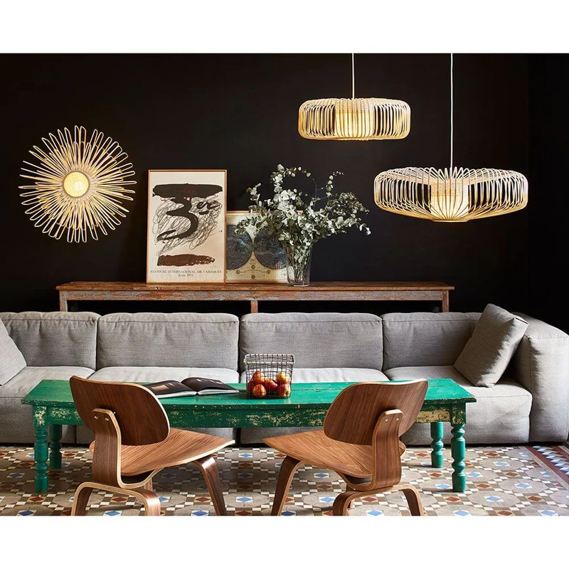 Forestier Lampenschirm Bamboo Ø 80cm Up&Down