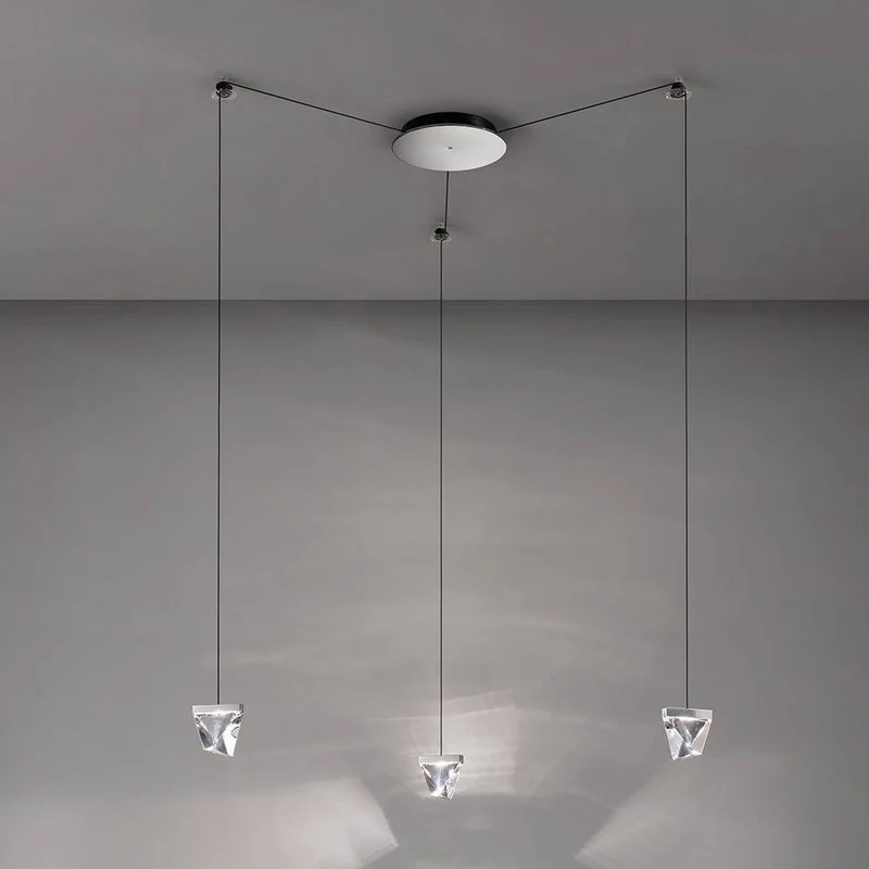 Fabbian Tripla LED-Hängelampe 3-flammig
