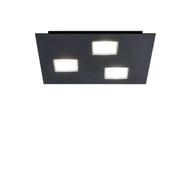 Fabbian Quarter LED-Deckenleuchte quadratisch 3-flammig