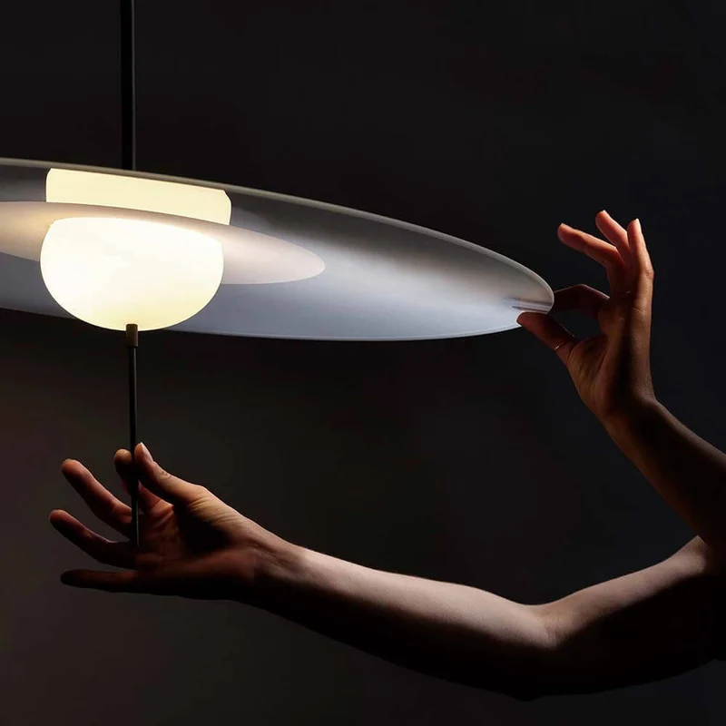 DCWéditions Mono Gefrosteter Glas Schirm Ø 40cm für die M Ausführung