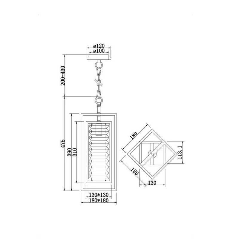 Tening Pendelleuchte Ø 25,5cm