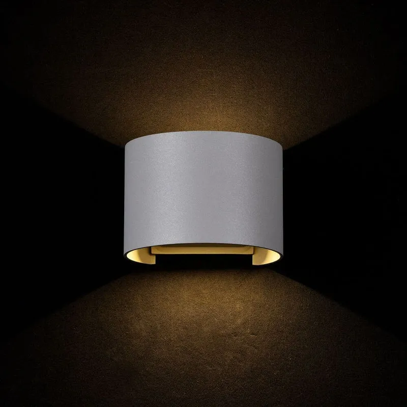 Fulton LED-Außenwandlampe rund IP54