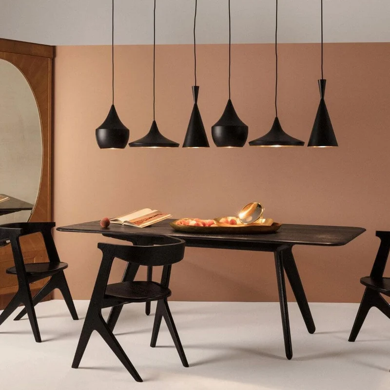 Tom Dixon Beat Range Pendellampe 6er 156cm