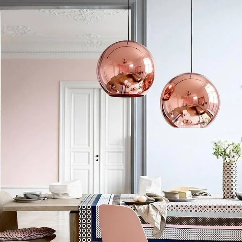 Tom Dixon Copper Round Pendelleuchte Kugel