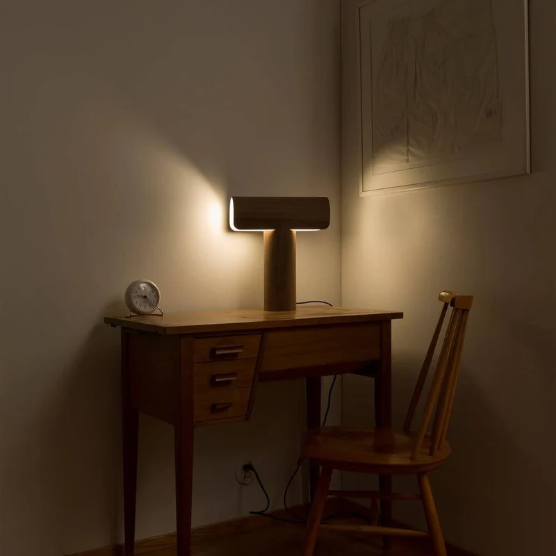 Tischleuchte Teelo 8020 aus Holz 38cm
