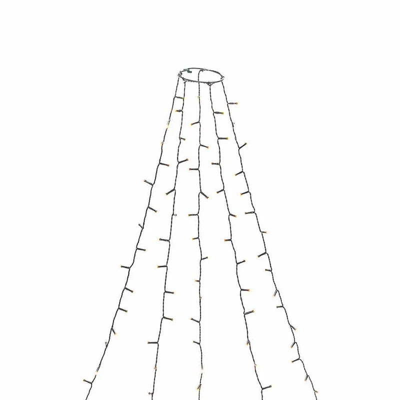Feierlicher LED Baummantel mit Befestigungsring IP20