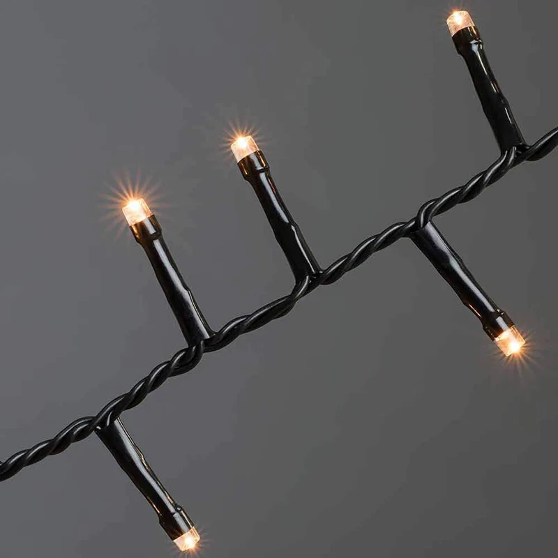 LED Büschellichterkette Cluster Schwarz