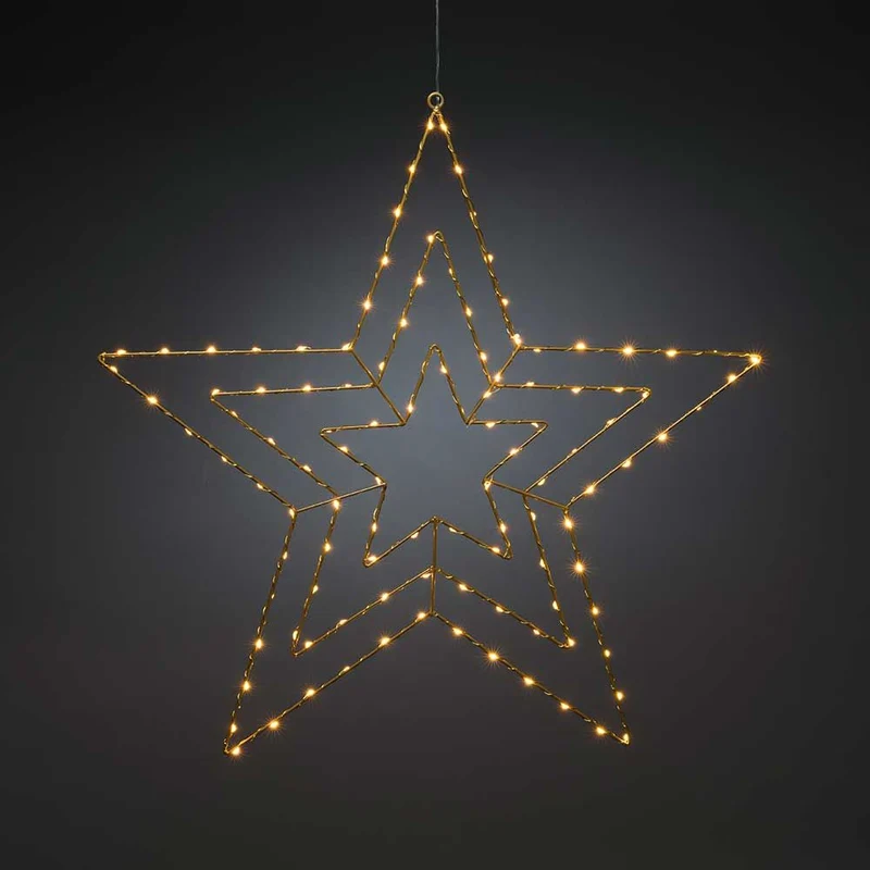 Weihnachtlicher LED Stern mit 112 Lichtpunkten IP20