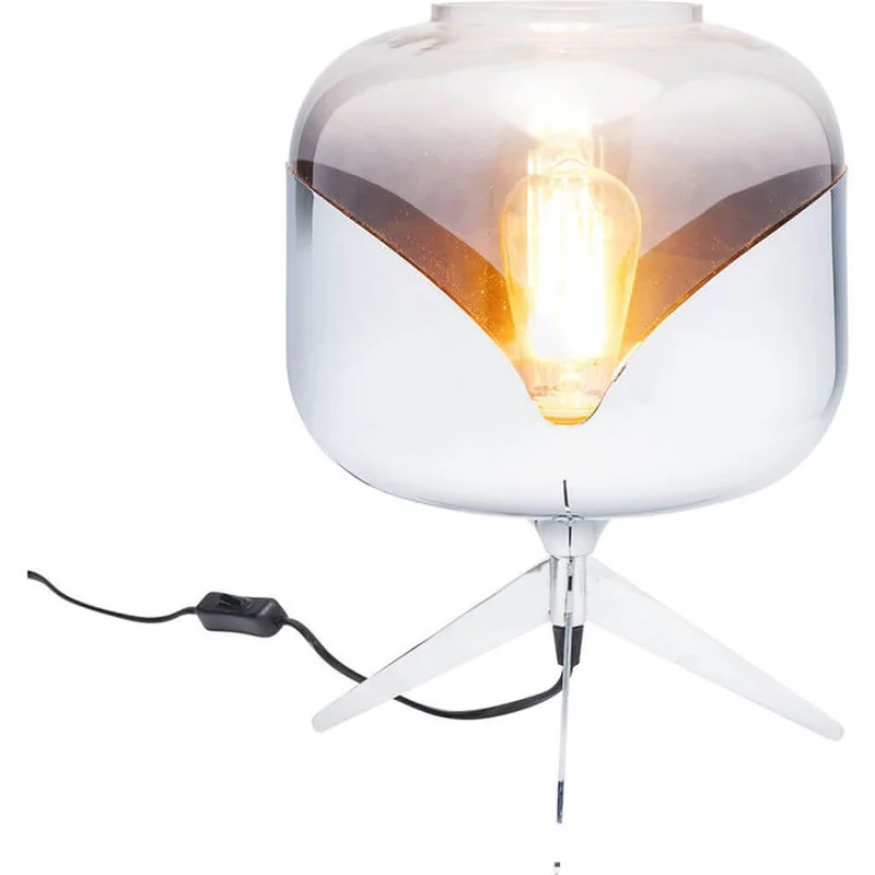 Retro Tischleuchte Goblet Ball Chrom