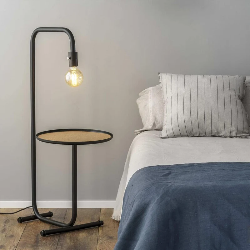 Guest Tisch- & Stehlampe mit Ablage Schwarz