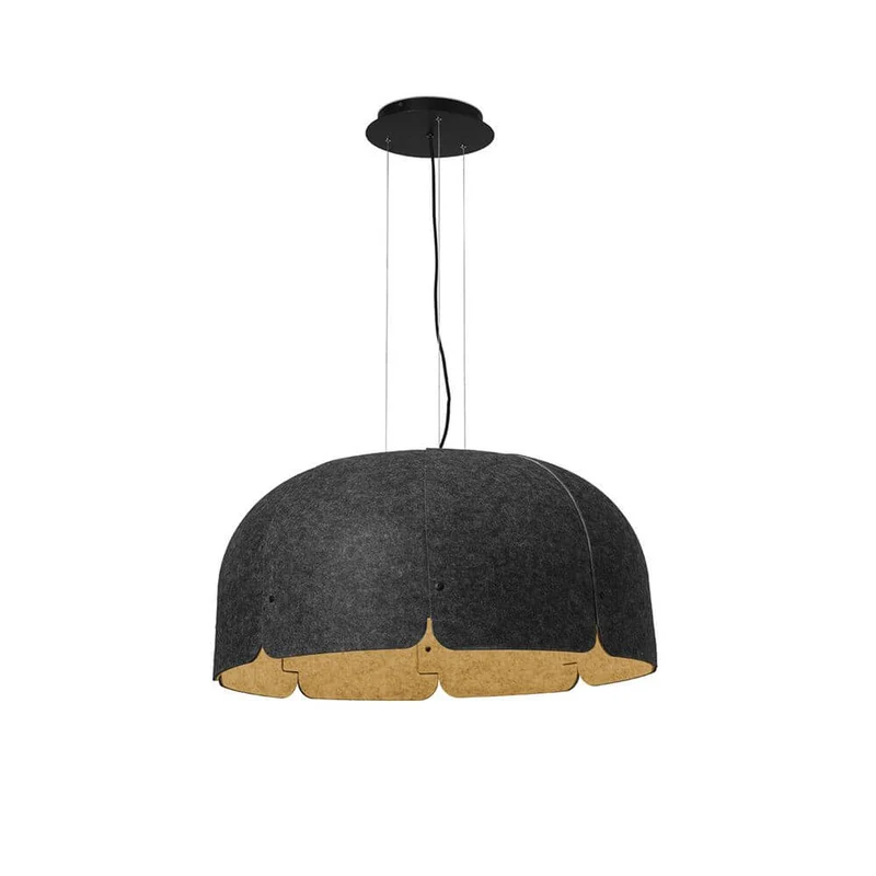 LED Büro-Hängeleuchte Mute Ø 80cm Schallabsorbierend