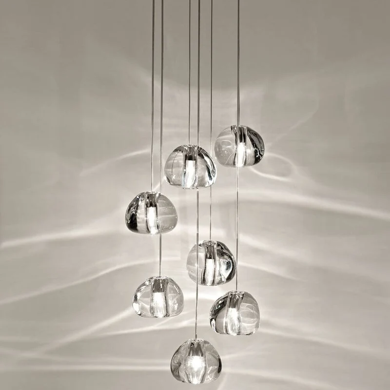 Terzani Mizu Design Hängeleuchte 7-flammig Ø 31cm