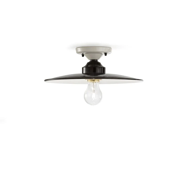 Ferroluce B&W Deckenleuchte Ø 30cm