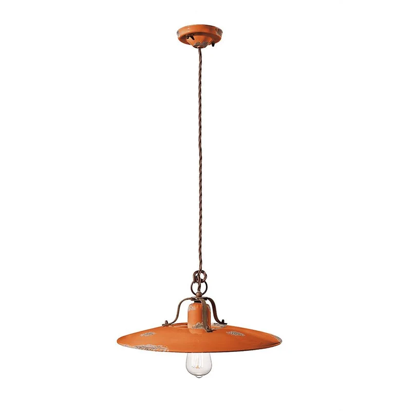 Ferroluce Country Keramik-Hängeleuchte Ø 40cm