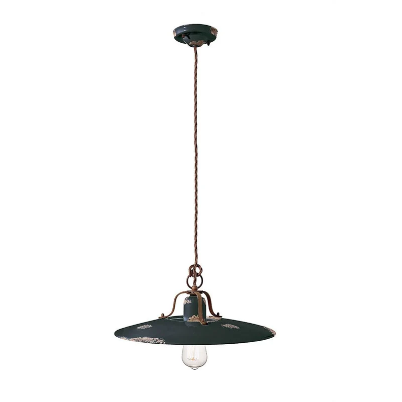 Ferroluce Country Keramik-Hängeleuchte Ø 40cm