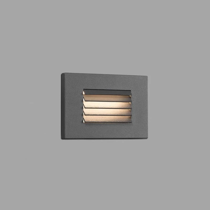 LED Wandeinbauleuchte SPARK-2 3000K IP65 Dunkelgrau