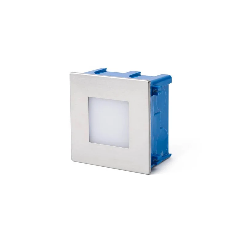 LED Wand-Einbauleuchte FROL IP65 Nickel-Matt