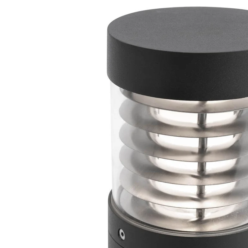 LED Pollerleuchte GIZA 12W 3000K IP54 Dunkelgrau