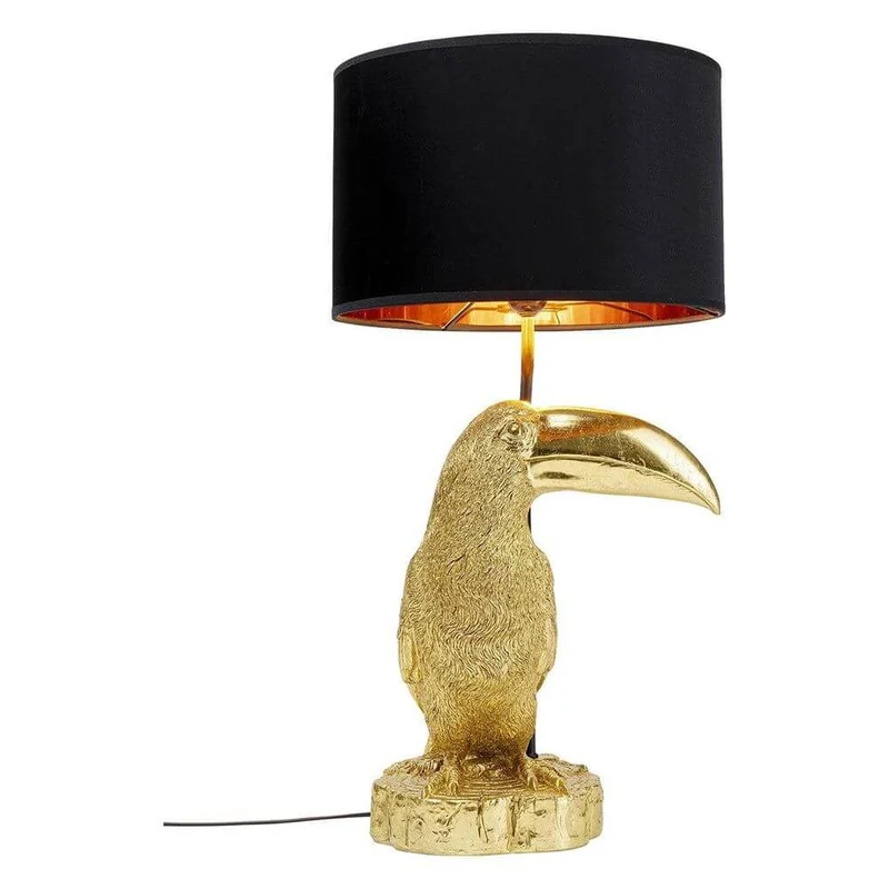 Tischleuchte Toucan Goldfarben