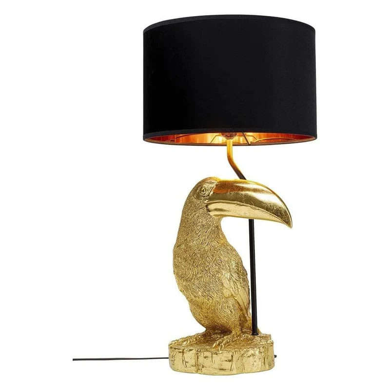 Tischleuchte Toucan Goldfarben