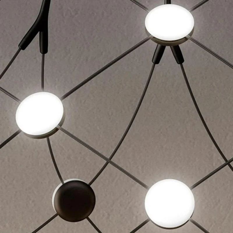 Luceplan LED Hängelampe Mesh Ø 55cm, max. 100cm